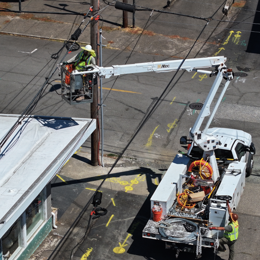 Valhalla Industries team is installing broadband fiber infrastructure for the NTBG tribal connectivity project in the USA.