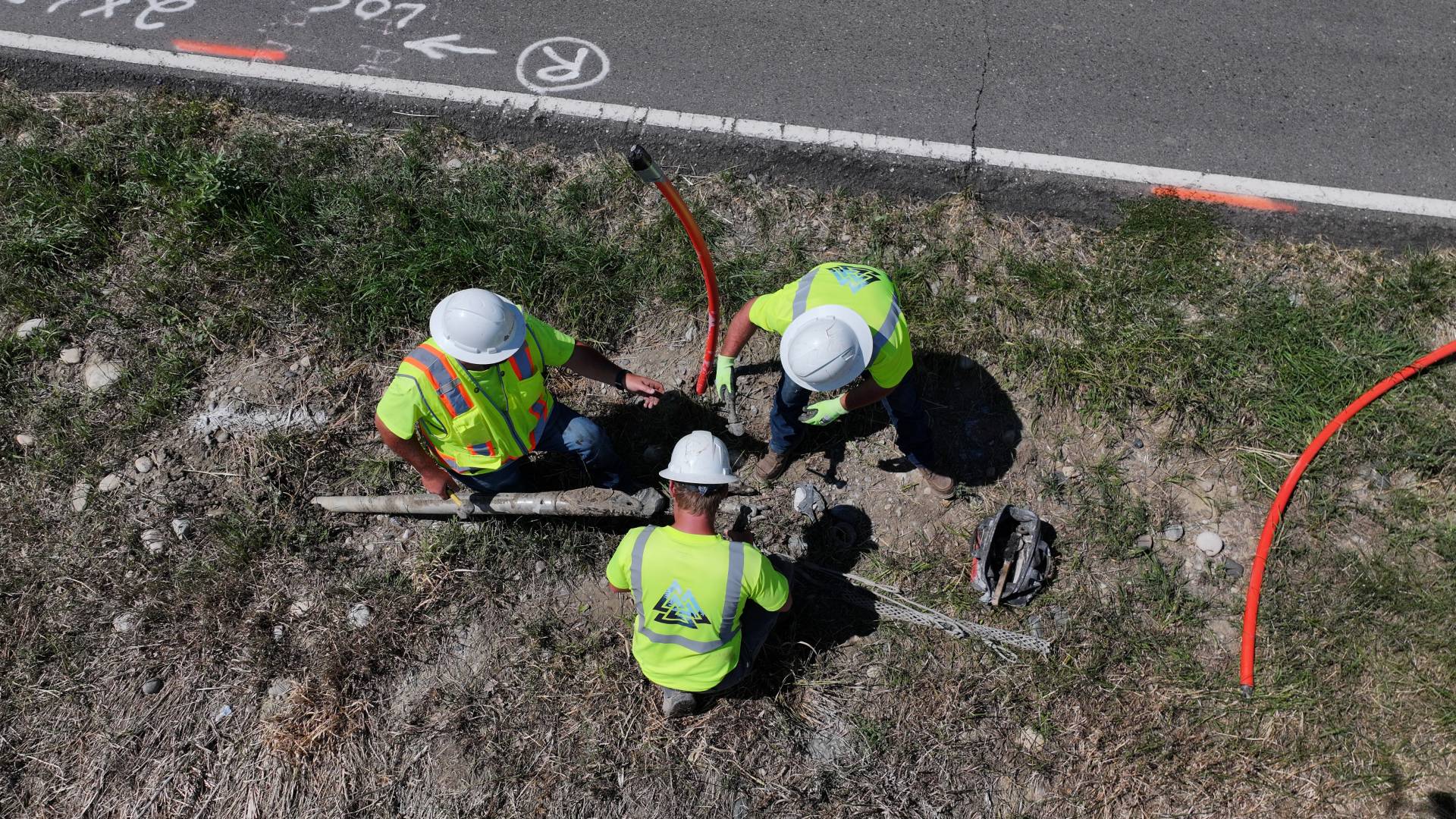 Fiber optic cable installation by Valhalla Industries